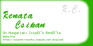 renata csipan business card